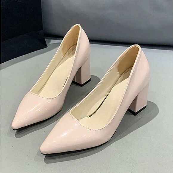 SHOESFEILD CHUNKYBHEELS SPRING WOMEN'S PUMPS SHOES - Picture 2 of 16